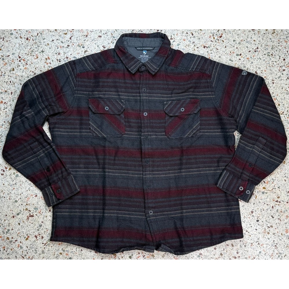 Kuhl Born In The Mountains Men's Heavy Weight Long Sleeve Flannel Shirt Size XL